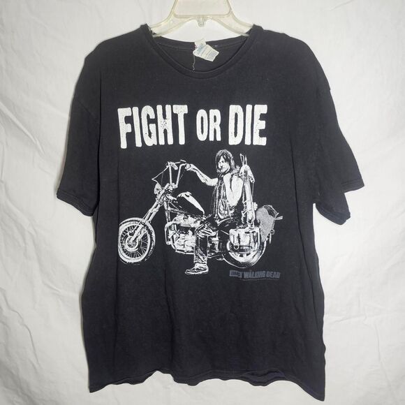 The walking dead 2015 daryl dixon fight or die tshirt - Picture 1 of 5